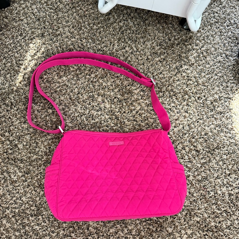 Vera Bradley Pink Quilted Shoulder Bag Crossbody